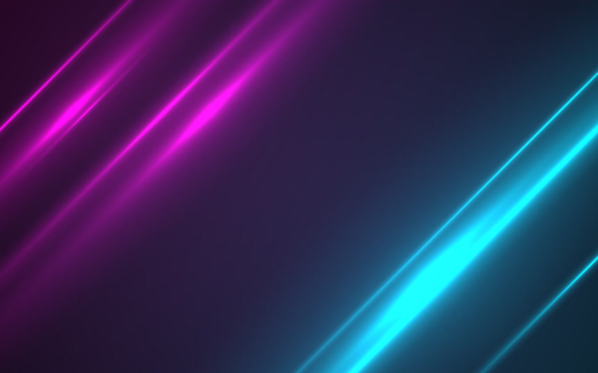 黑色背景中的蓝色红色光线背景图  