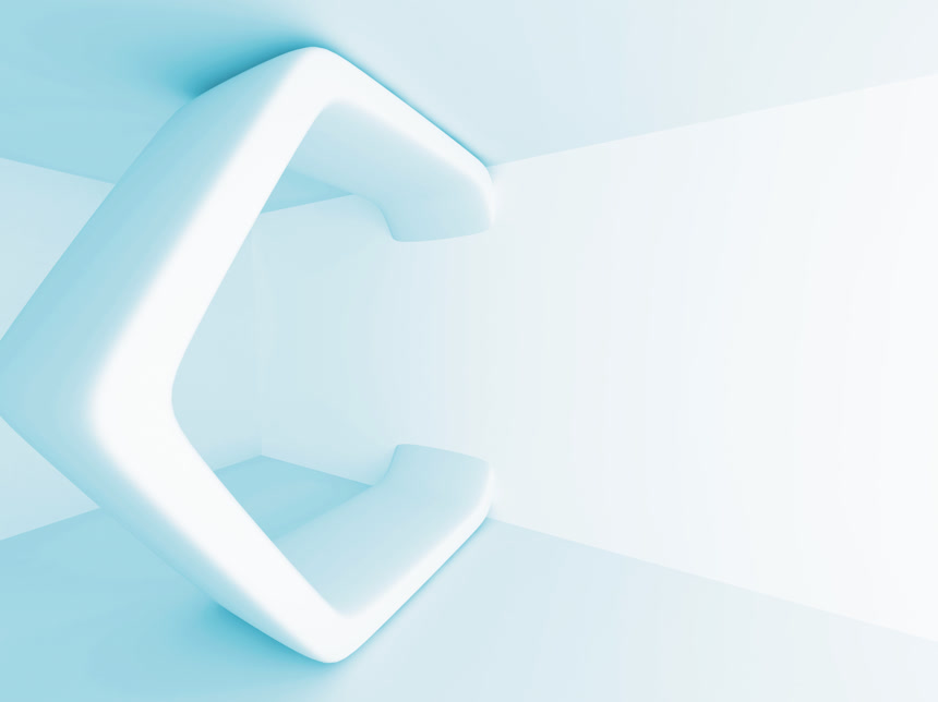 抽象的空房间内部展示电脑背景