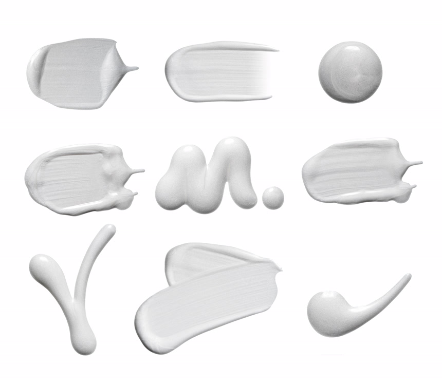 涂抹的化妆品白底图