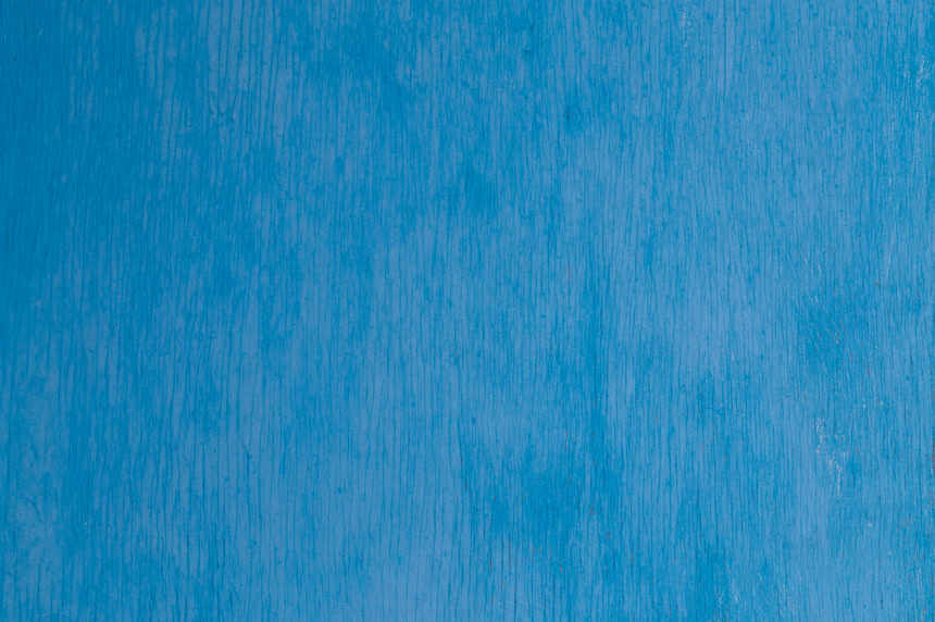 旧的蓝色涂漆胶合板材质纹理背景底纹