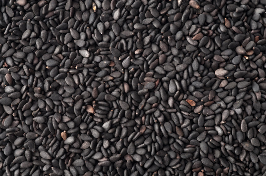 黑芝麻五谷杂粮特写近摄镜头