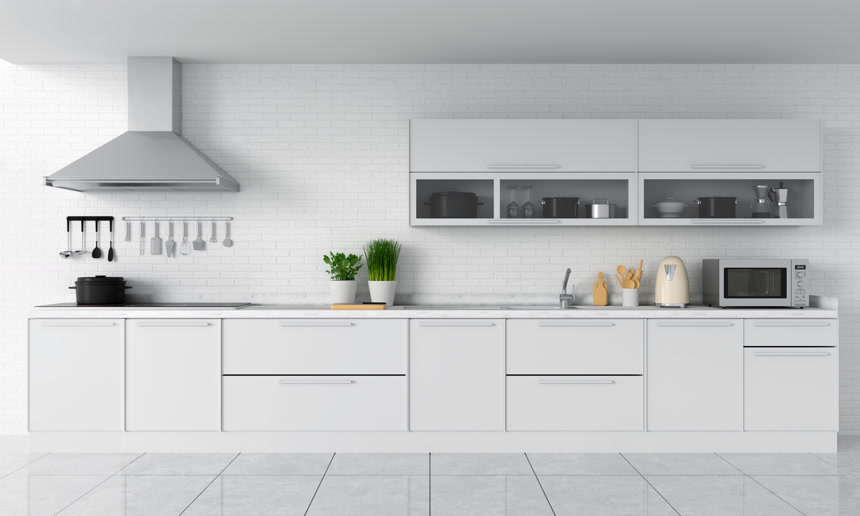 现代厨房室内设计地产宣传