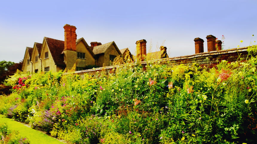 郊外的花园别墅建筑壁纸地产宣传