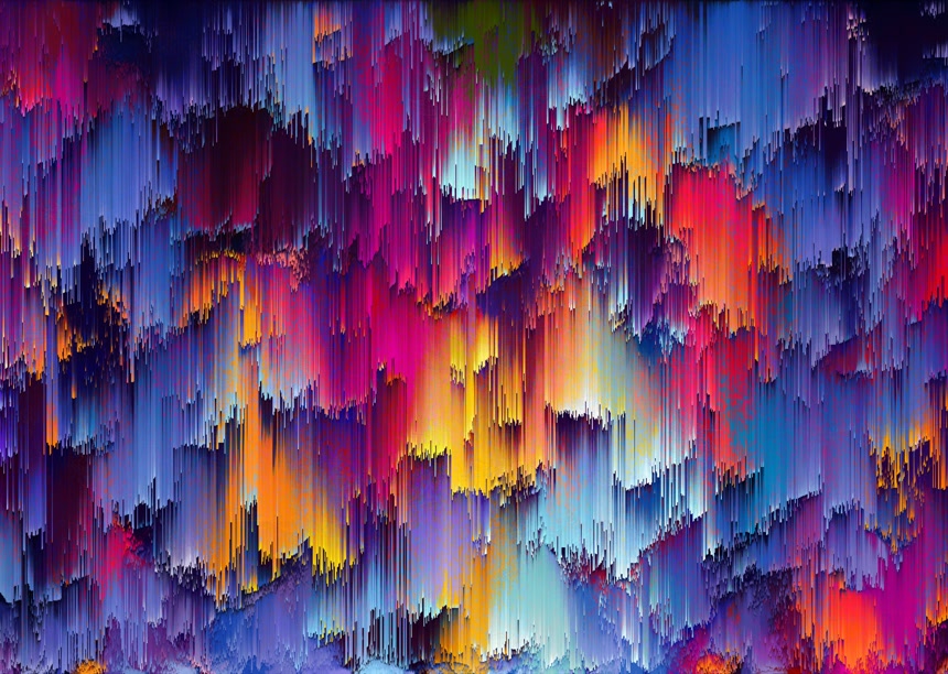 彩色几何抽象图形艺术背景