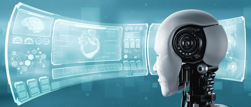 人工智能机器人利用机器学习控制的未来医疗技术