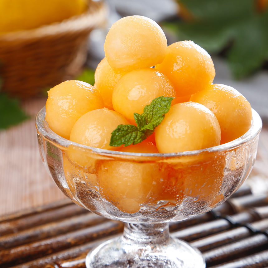 深底上的哈密瓜