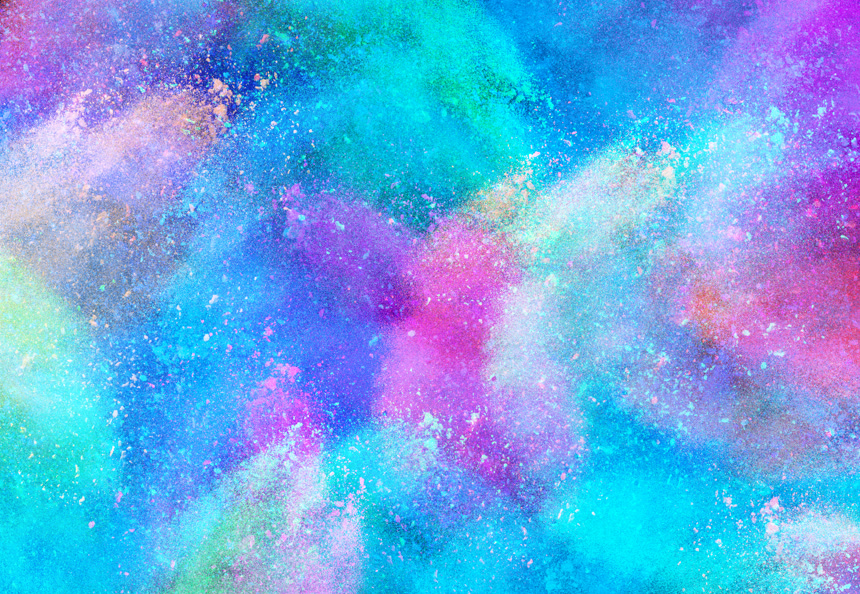 色彩艳丽的背景彩粉 