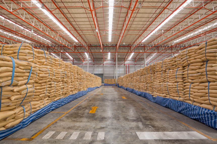 大米存放车间加工业储藏区