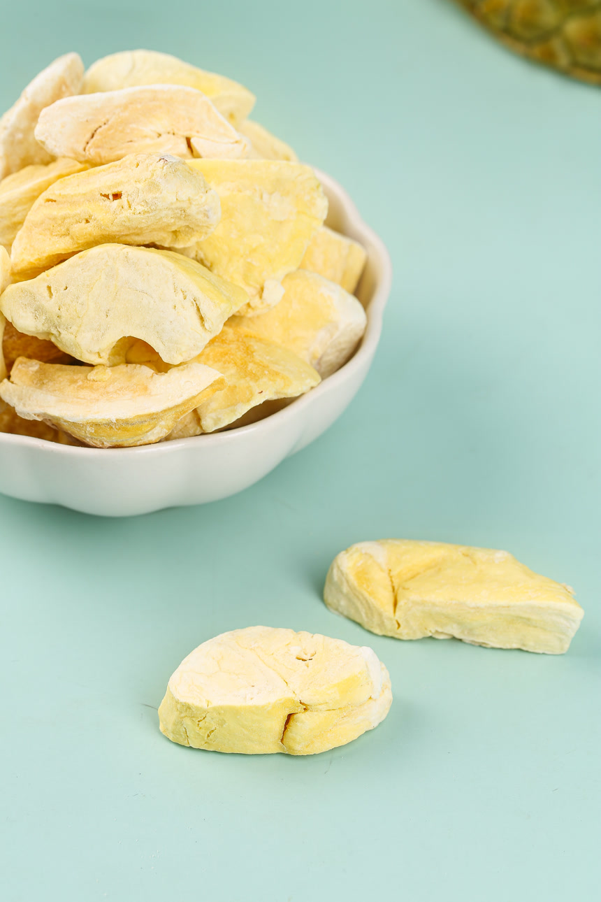 浅底上的冻干榴莲