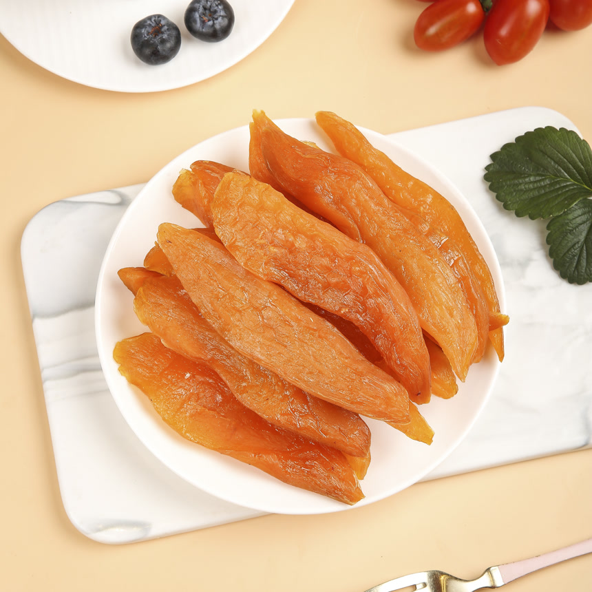 浅底上的红薯干