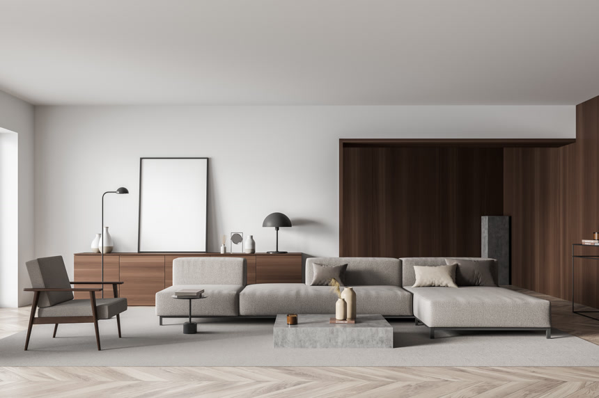 现代客厅室内设计地产宣传