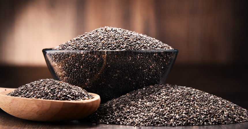 奇亚籽特写图食物种子产品宣传