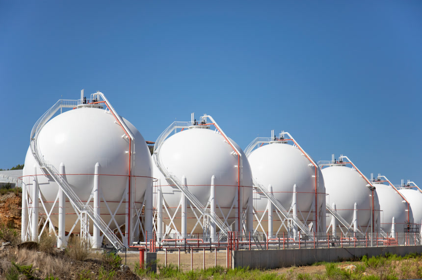 球罐液化石油气储存装置生活场景