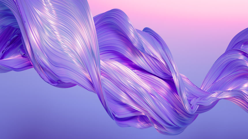 紫色背景有条纹的绣花织物素材