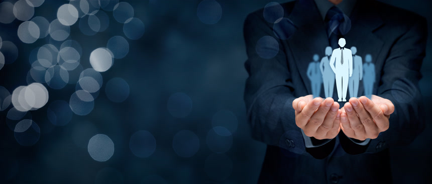 有影响力的人和另一个业务超前的理念电脑背景图金融