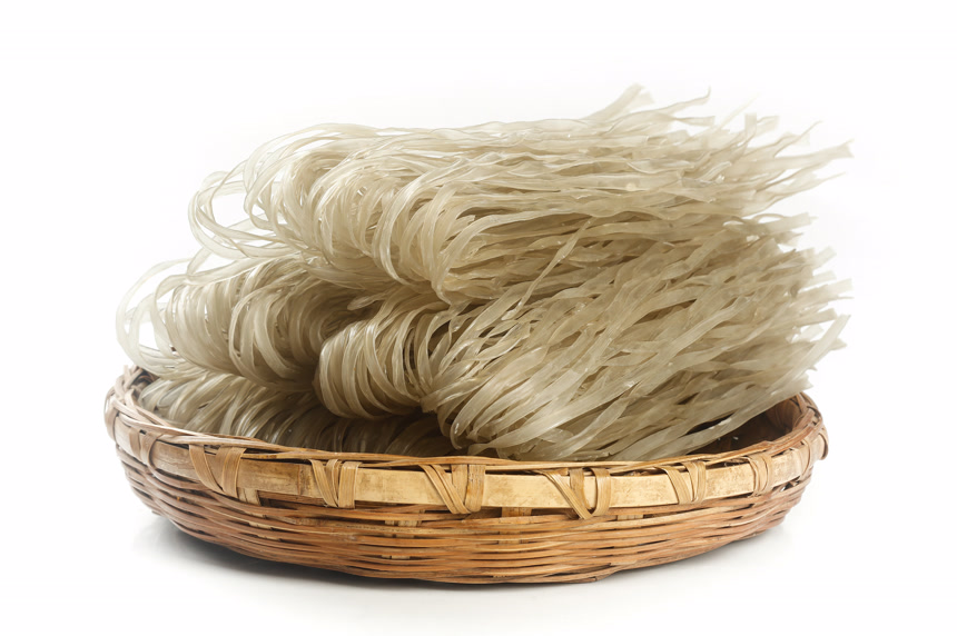 白底上的手工红薯粉