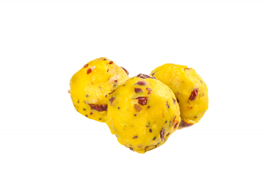 白底上的大黄米窝窝头