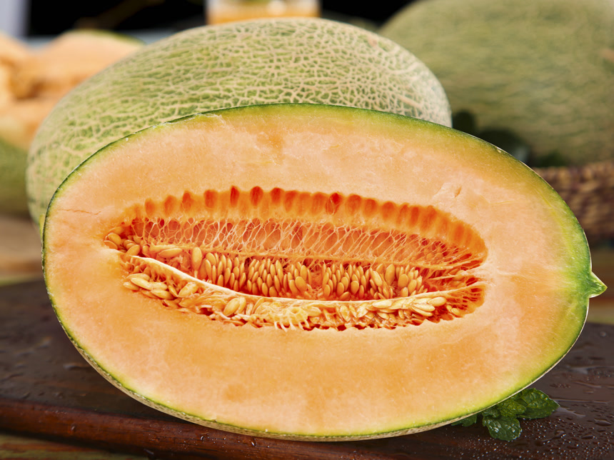 深底上的哈密瓜