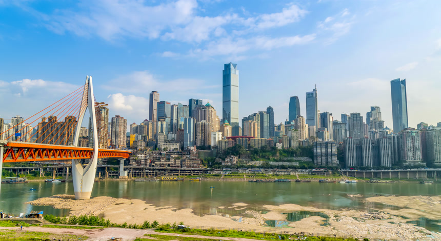 城市建筑和天际线