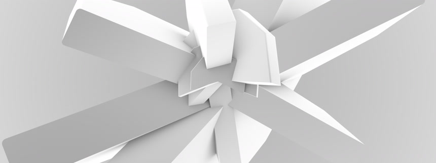 白色抽象放射性形状背景图