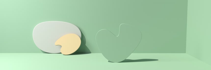 几何形状的三维抽象背景空间