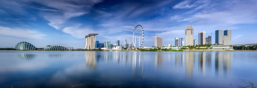 新加坡城市天际线建筑壁纸都市风景