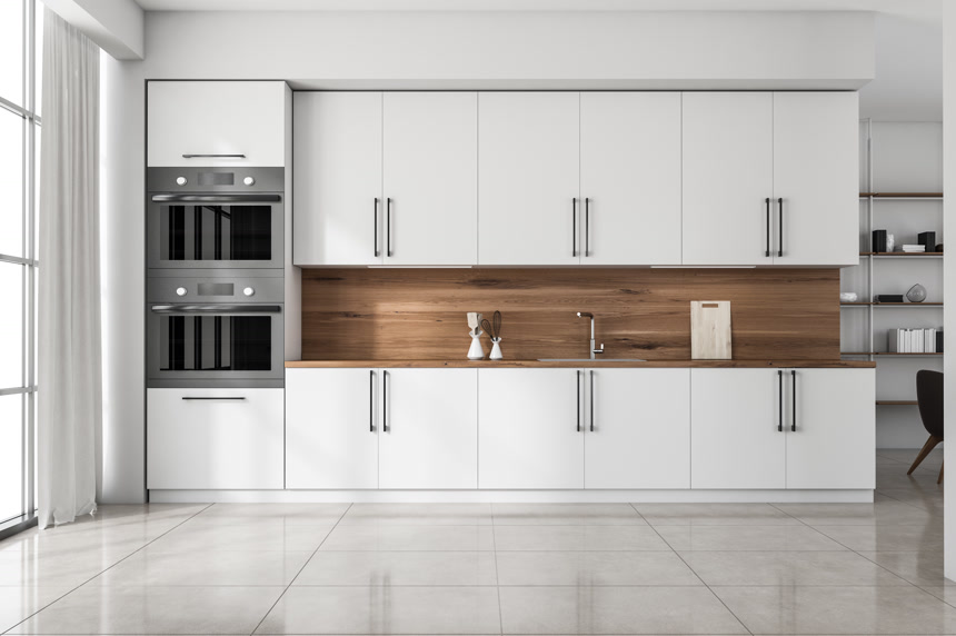 3D渲染大型豪华现代明亮的室内设计生活方式