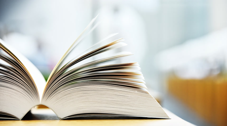 被翻开的书本书店宣传