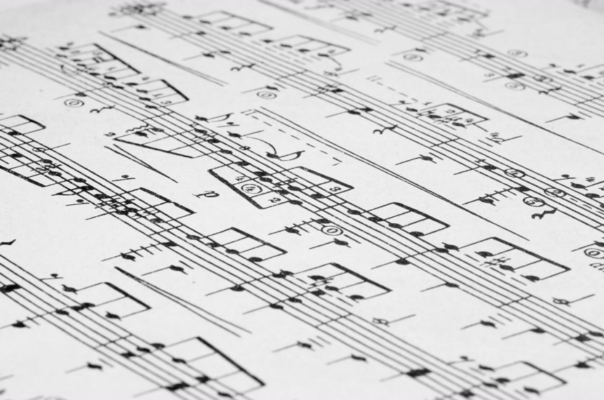 五线谱背景壁纸