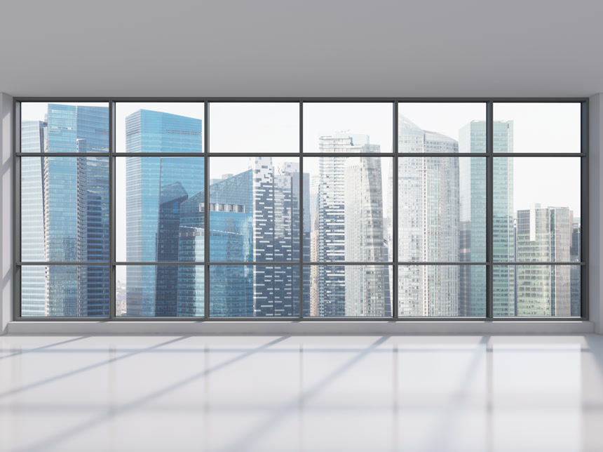 写字楼的窗口写字楼宣传