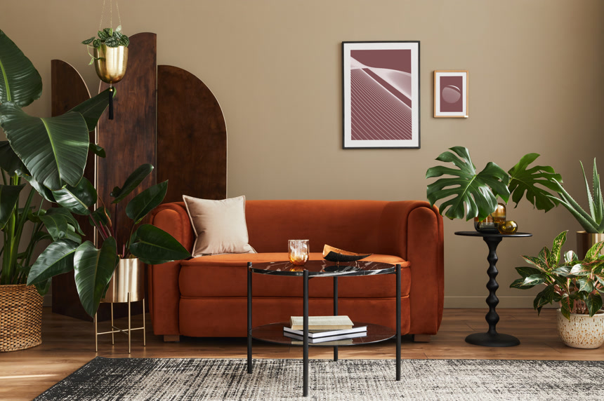 民族风格的复古客厅案例图室内设计