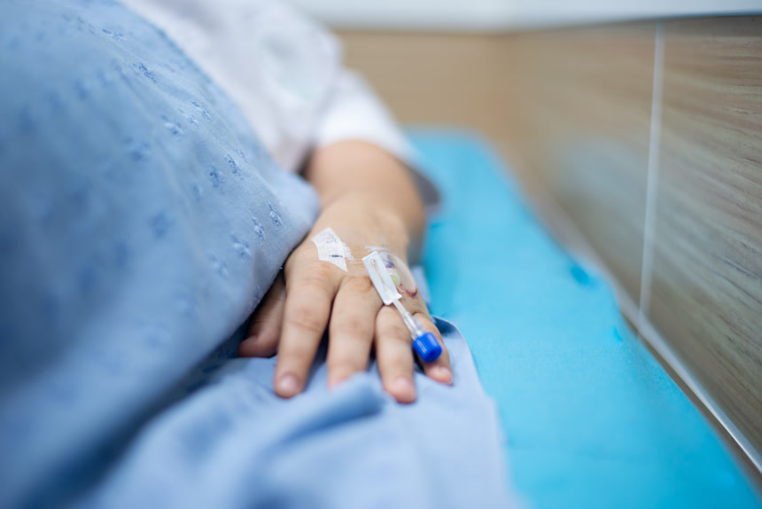 新冠肺炎病人在医院住院医学医疗