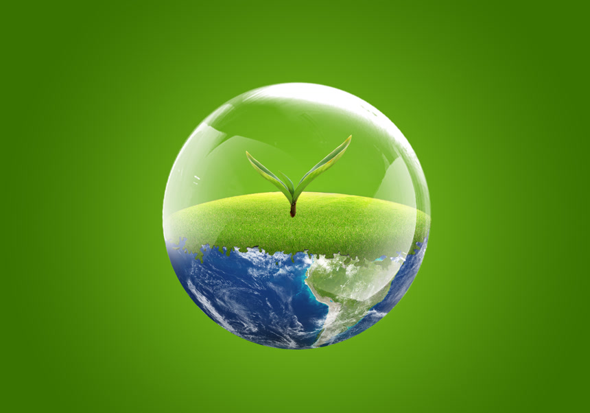 外层空间玻璃球中的草生态学概念