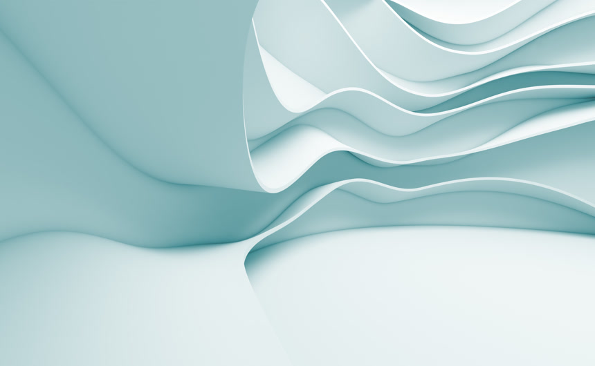 浅蓝色波浪建筑造型蓝色抽象背景