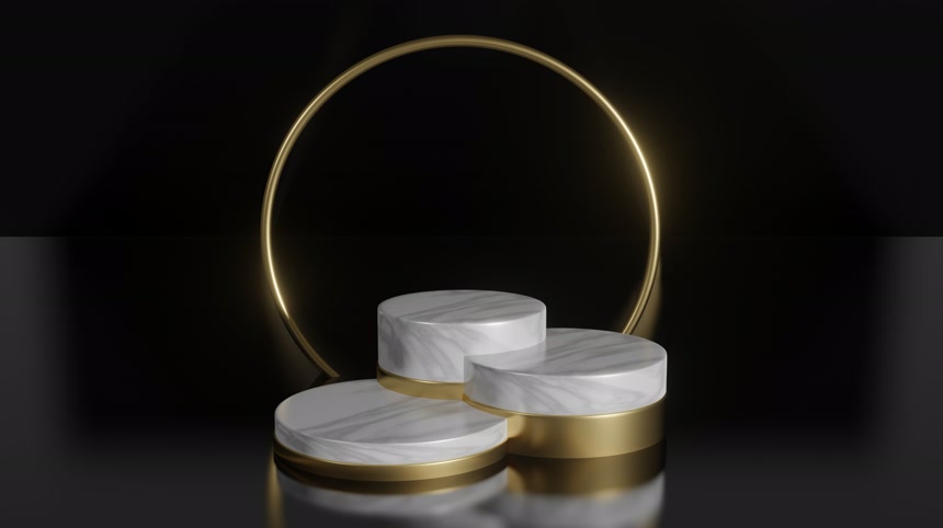 背景图用于产品放置产品销售推广3D插图或3D渲染