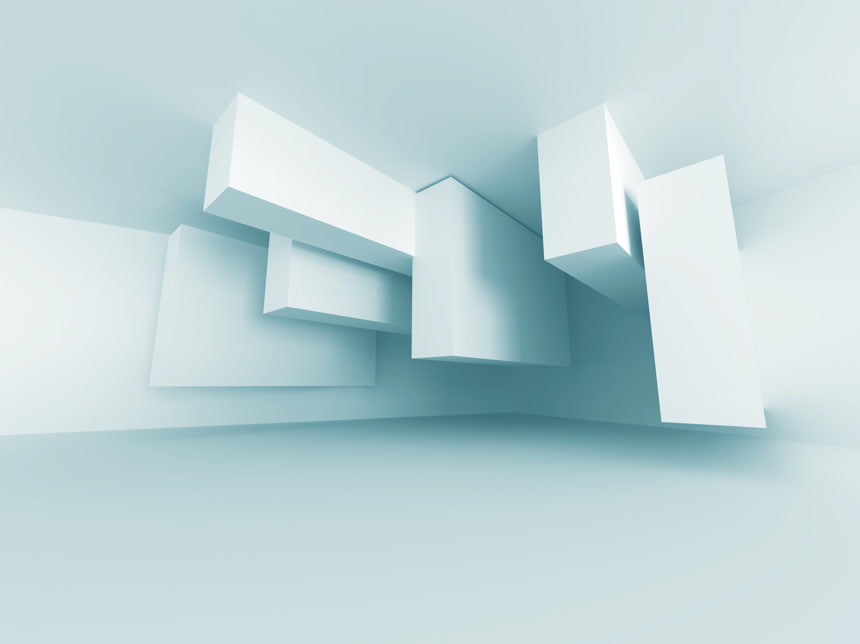 抽象的白色建筑设计背景电脑背景