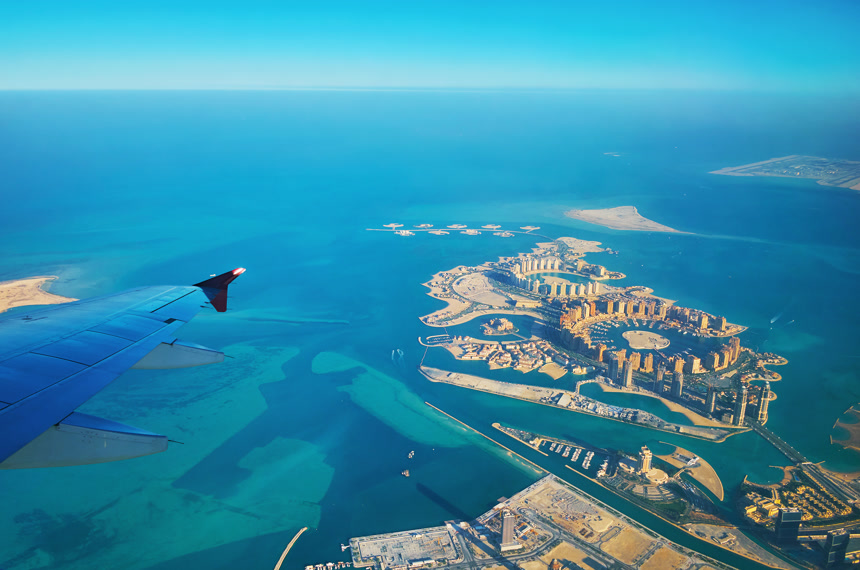 珍珠-卡塔尔岛自然风光旅游宣传