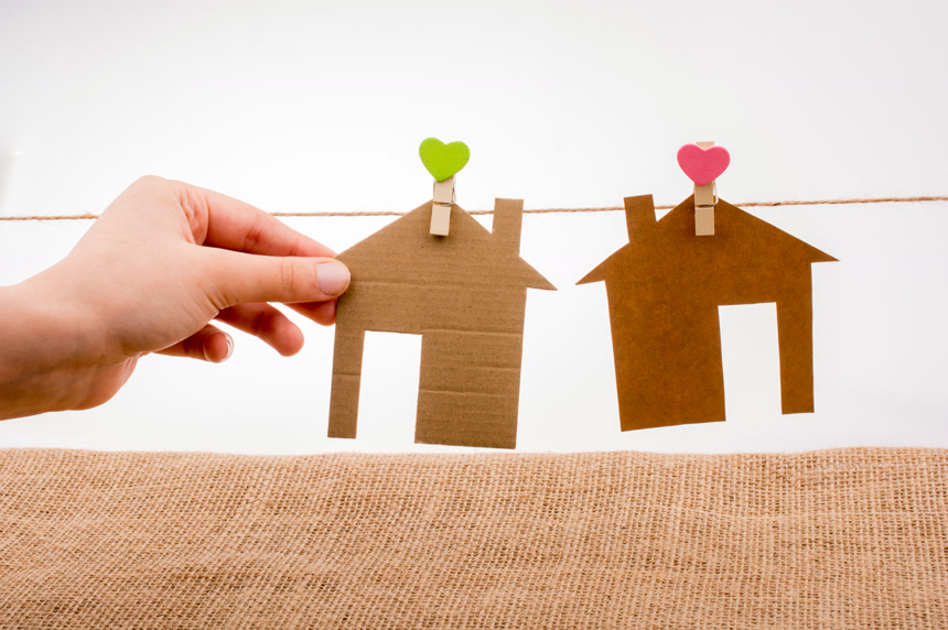 手工课上剪的纸房子设计宣传