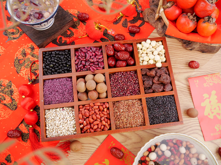 深底上的八宝粥