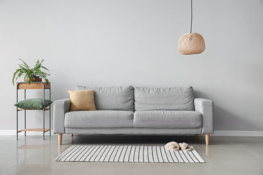 干净明亮的沙发客厅案例图室内设计