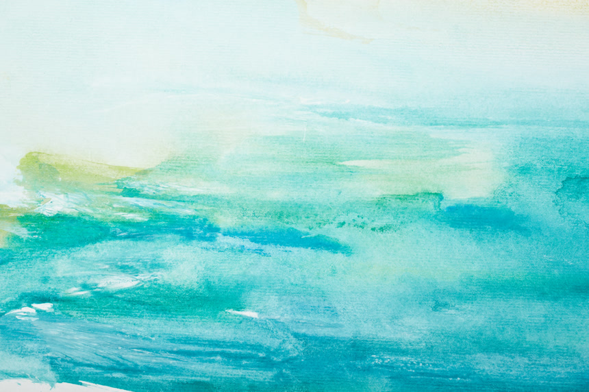 颜色的笔画水彩绘画艺术