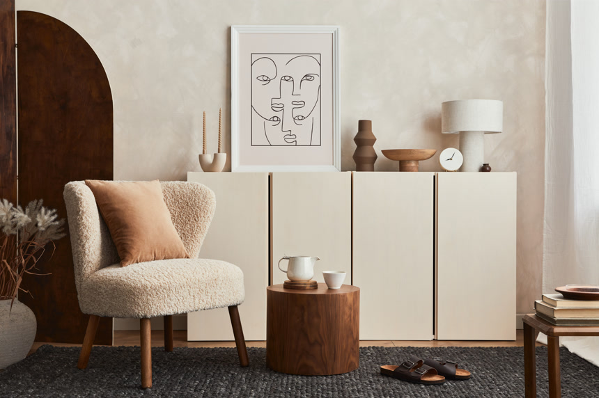 舒适的客厅室内设计地产宣传