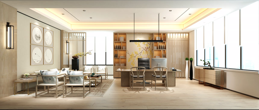 3d.现代建筑房间客厅餐厅生活方式