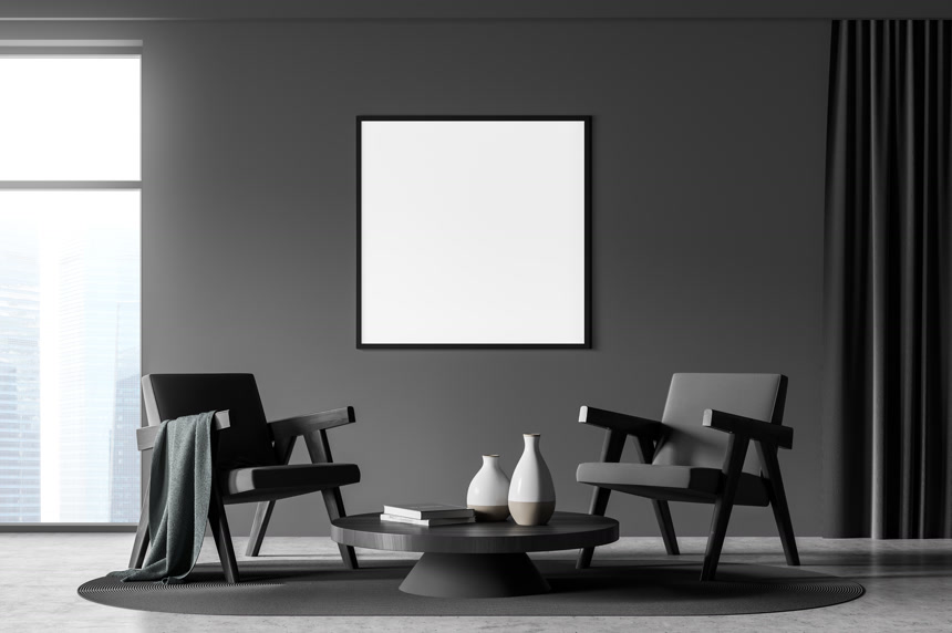 室内客厅一角桌椅瓷器装饰图室内设计