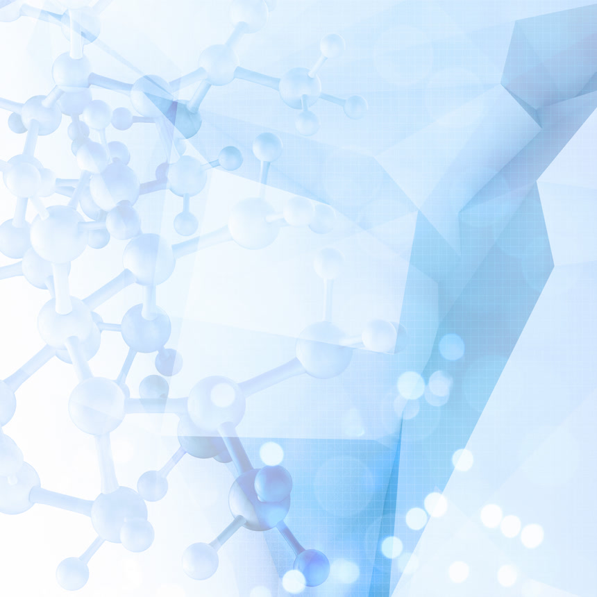 抽象的分子结构模型医疗背景化学简约背景