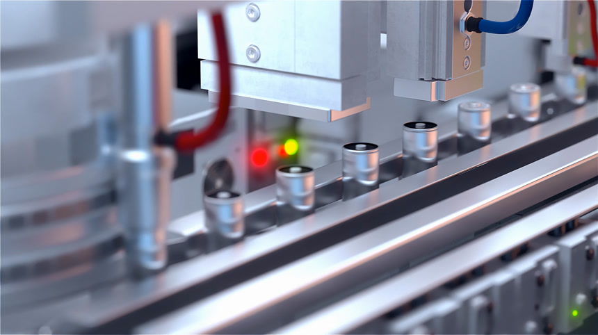 生产锂离子电池的输送机生产线工业电池制造厂