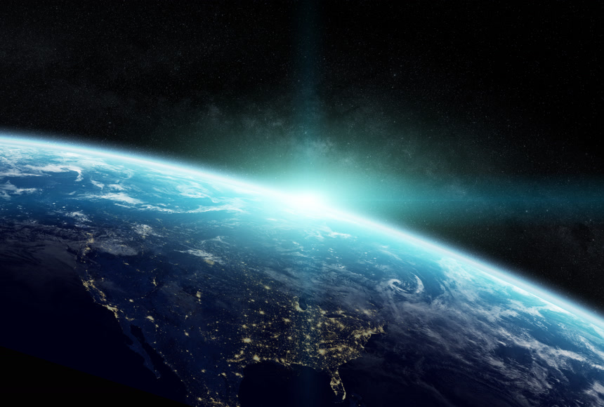 从太空看地球航天航空科技