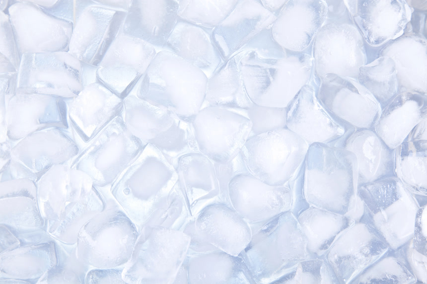 半透明冰块的多维数据集素材