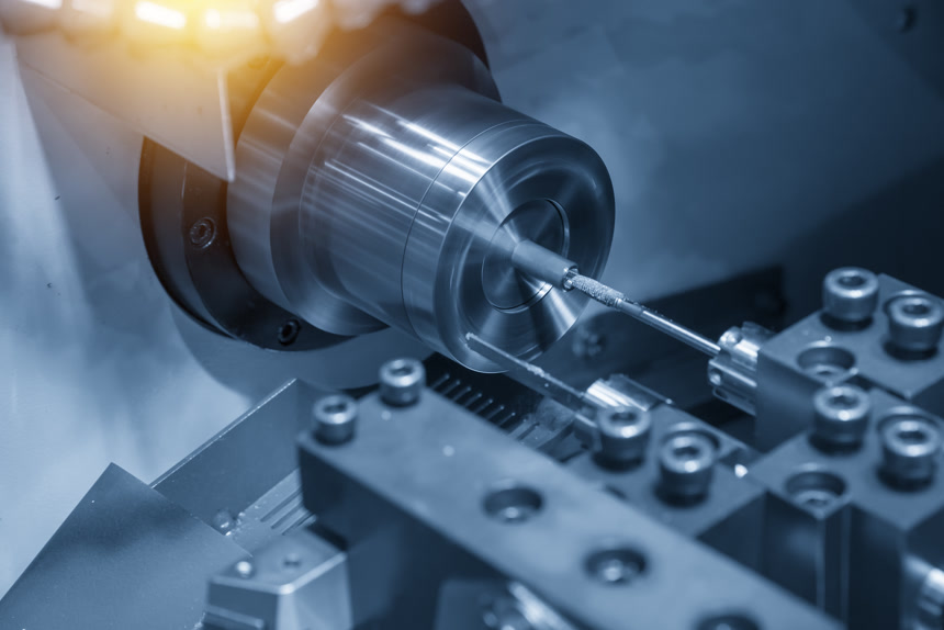 数控车床机切割小轴 机械工业 数控加工 