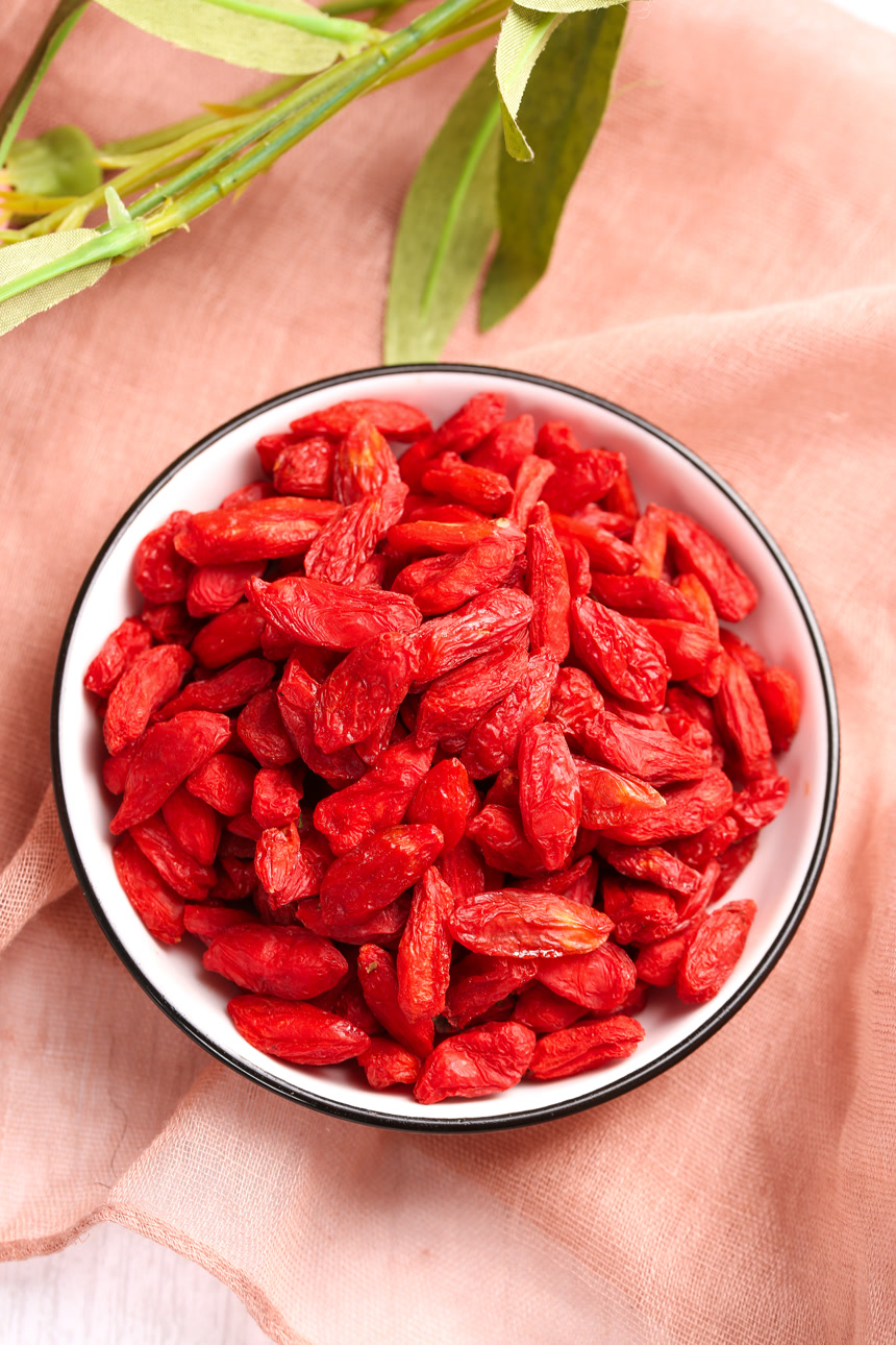 浅底上的宁夏红枸杞